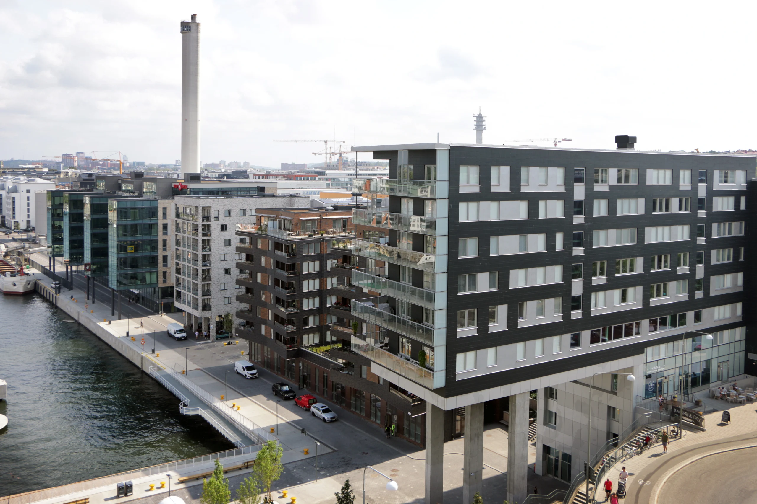 Wohnbebaung Timglashusen, Lamellhuset, Baghuset, Skanska Sverige AB